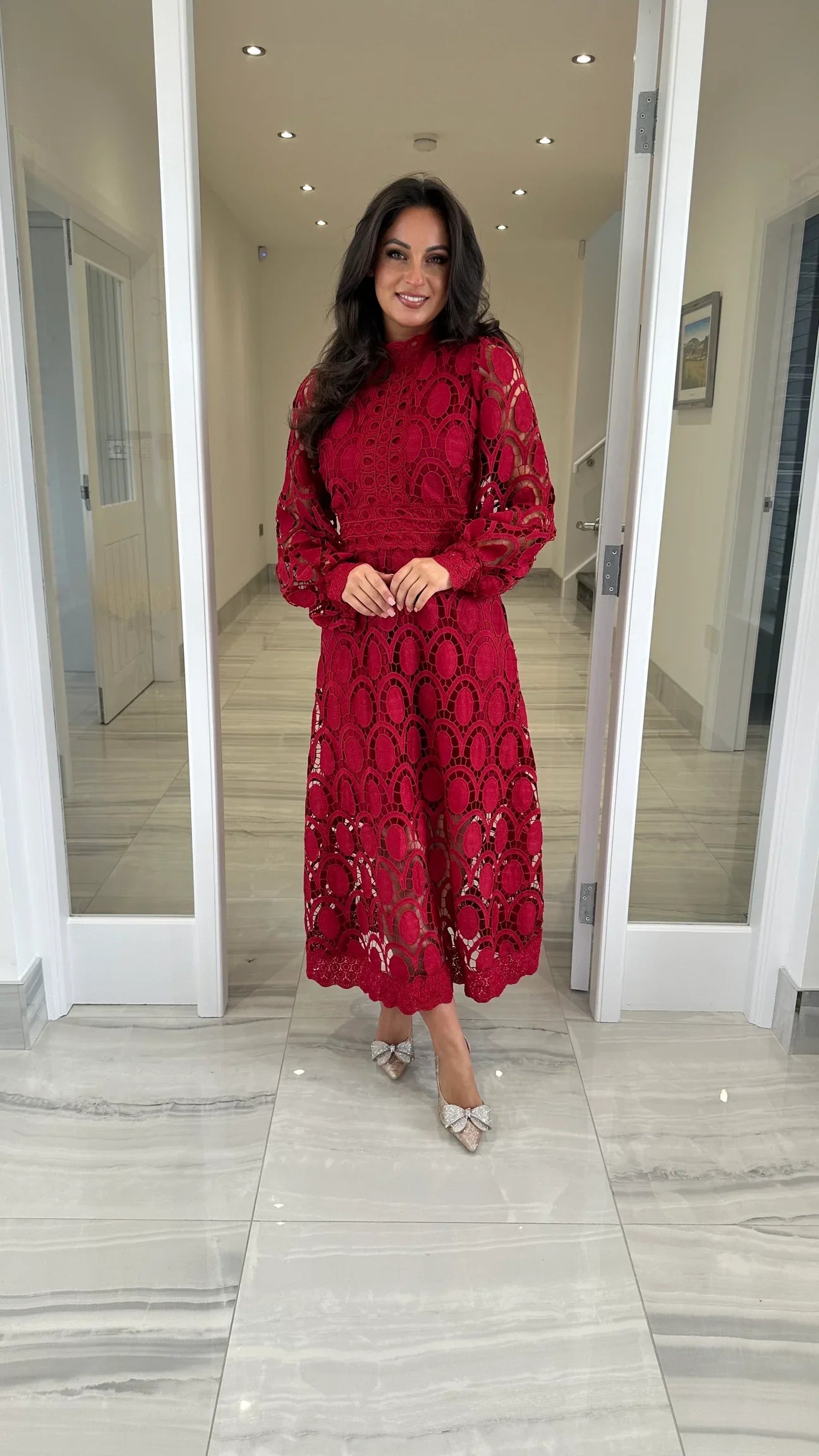 Acia | Long Sleeve Lace Dress