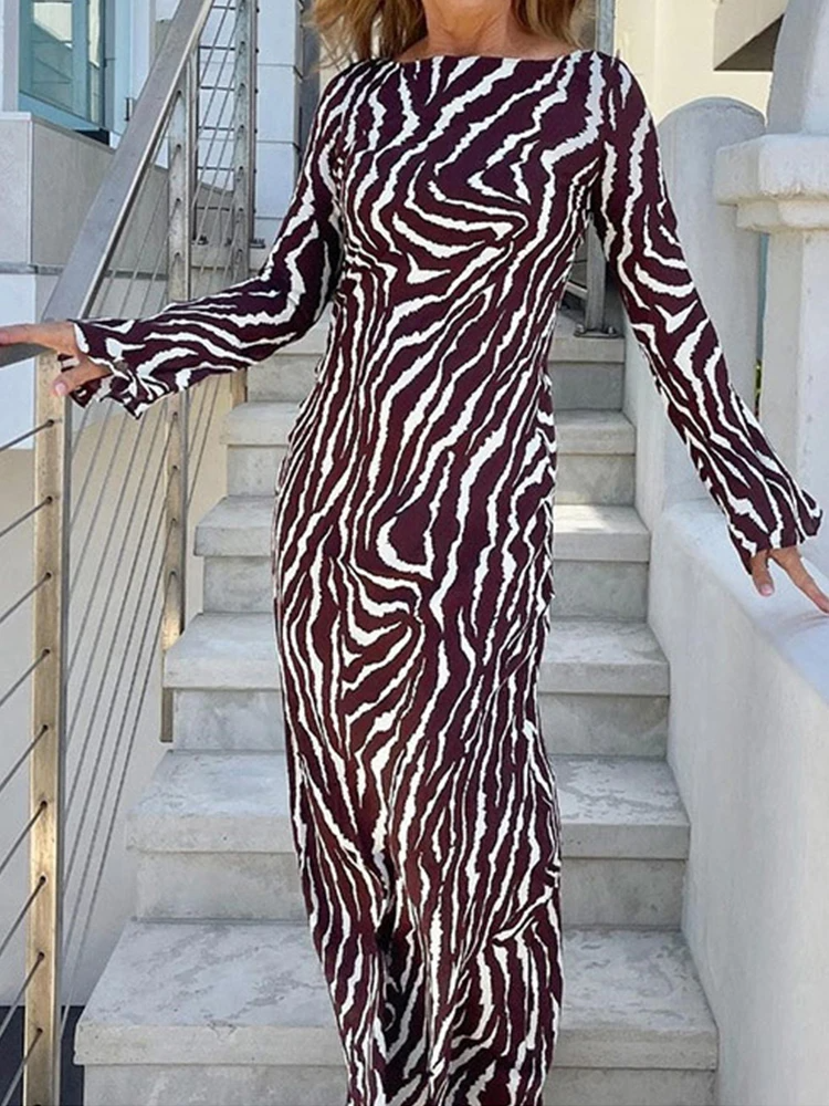 Winnie | Leopard Print Maxi Dress