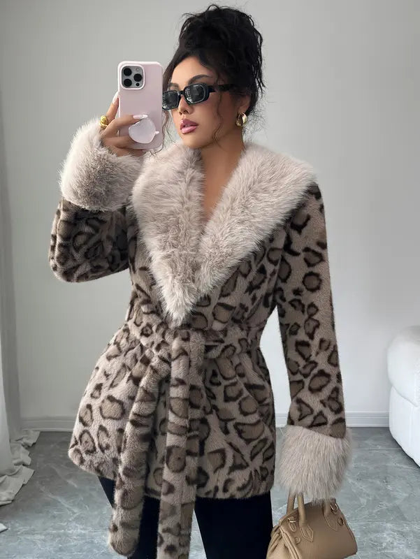 Emily Winter Leopard Coat