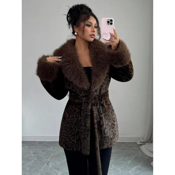 Emily Winter Leopard Coat