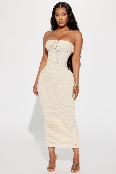 Solene | Dreamy Cream Crochet Maxi