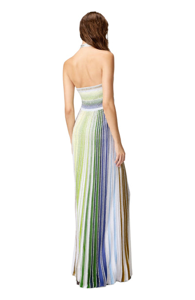 Seren | Striped Sequin Statement Dress