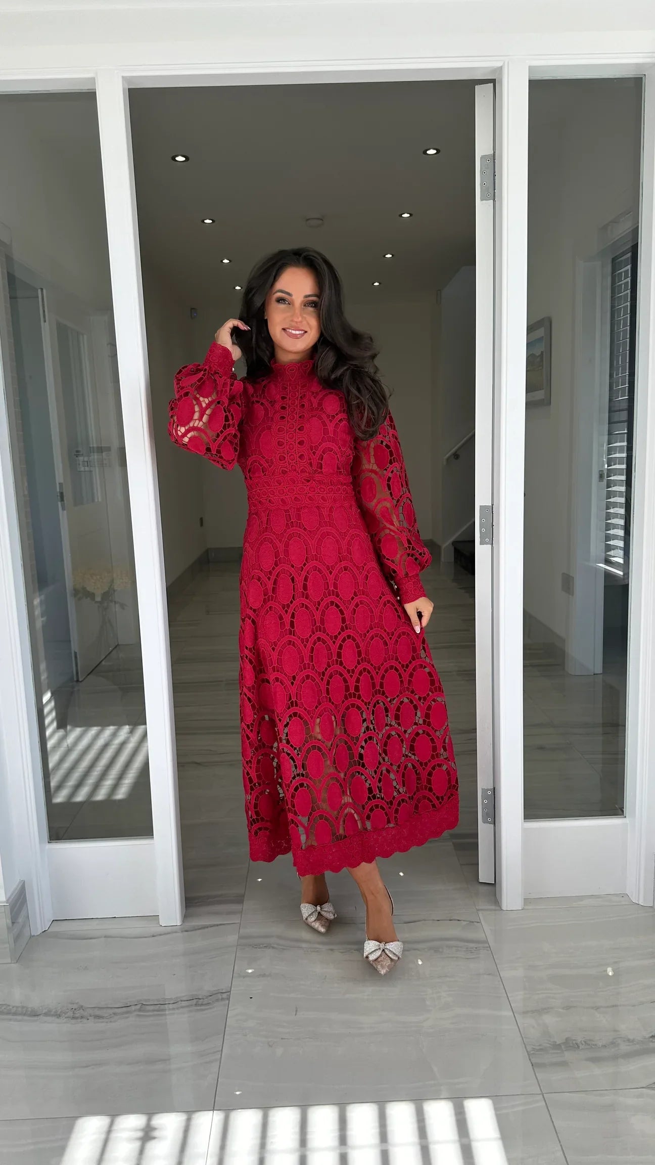 Acia | Long Sleeve Lace Dress