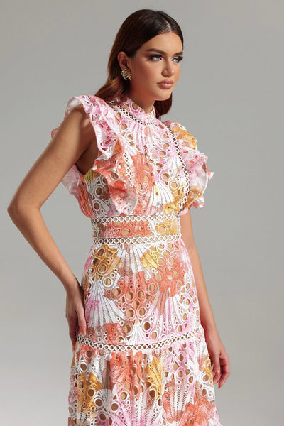 Claudia | Long Flower Dress