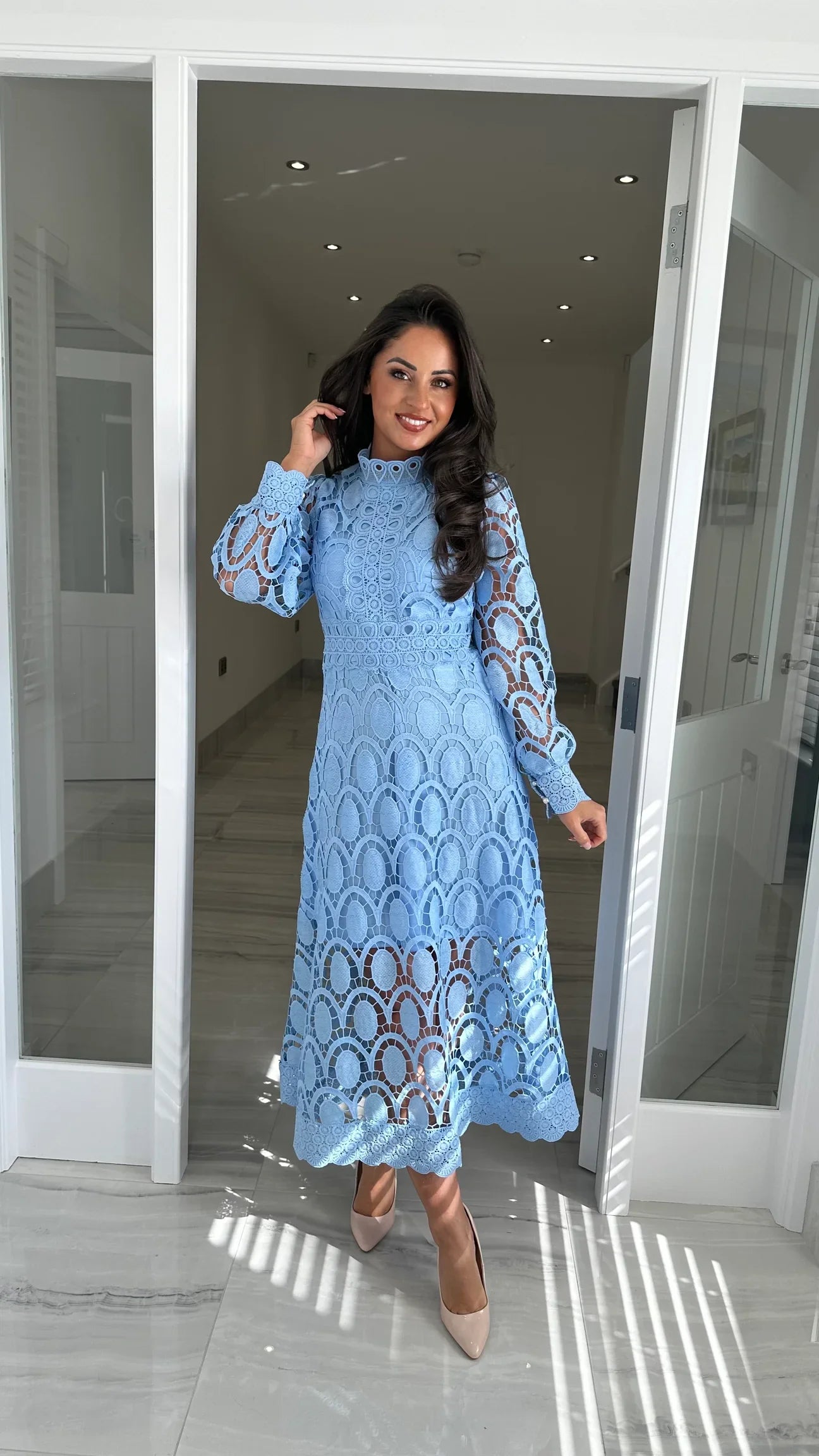 Acia | Long Sleeve Lace Dress