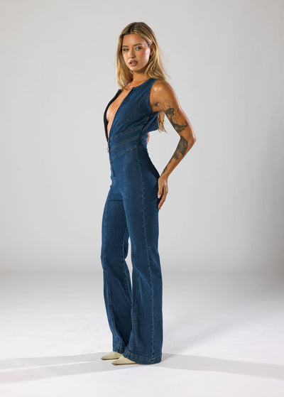 Kim | Denim Jumpsuit