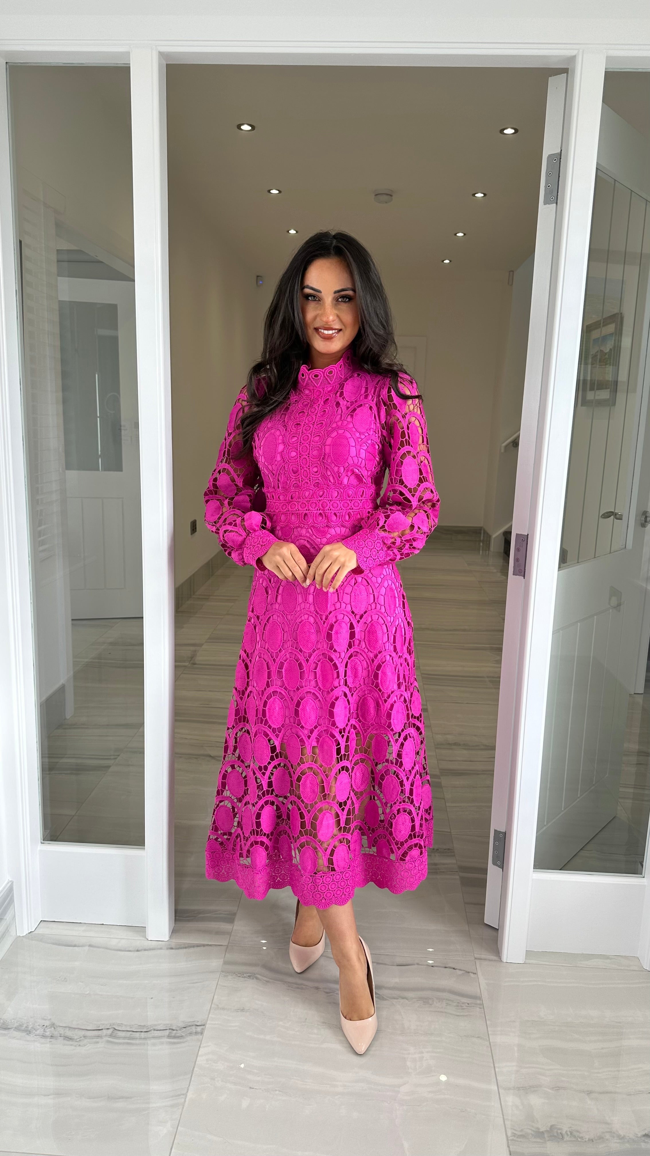 Acia | Long Sleeve Lace Dress