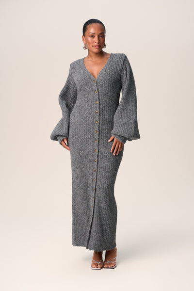Floortje | Gray Maxi Dress
