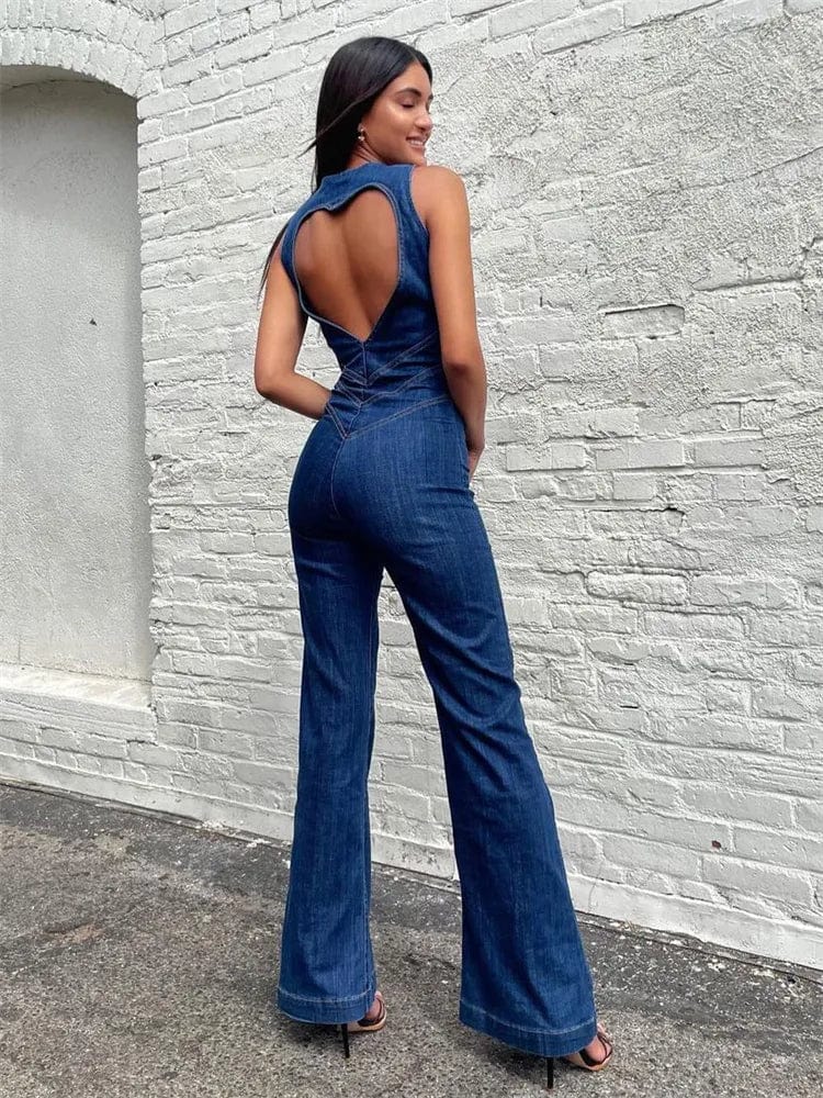 Kim | Denim Jumpsuit